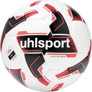 М'яч футбольний Uhlsport SOCCER PRO SYNERGY біло-чорно-червоний 1001719 02 Розмір 4