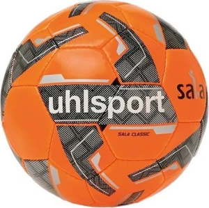 Футзальный мяч Uhlsport SALA CLASSIC оранжево-черно-серебряный 1001731 01 Размер 4