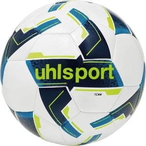 Футбольний м'яч Uhlsport TEAM біло-темно-синьо-жовтий Розмір 4 1001725 03