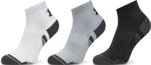 Шкарпетки Under Armour PERFORMANCE TECH 3PK QTR біло-сіро-чорні (3 пари) 1379510-011