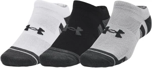 Шкарпетки Under Armour PERFORMANCE TECH 3PK NS чорно-сіро-білі (3 пари) 1379503-011
