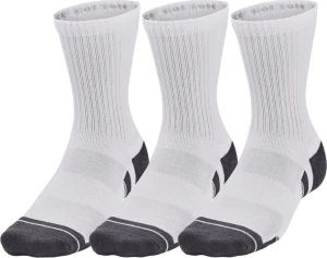Шкарпетки Under Armour PERFORMANCE COTTON 3P MID біло-темно-сірі (3 пари) 1379530-100