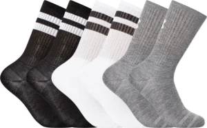 Шкарпетки Under Armour ESSENTIAL 6PK CREW білі/сірі/чорні (6 пар) 1387058-101