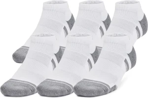 Шкарпетки Under Armour PERFORMANCE TECH 6-PACK LOW SOCKS біло-сірі (6 пар) 1386244-100