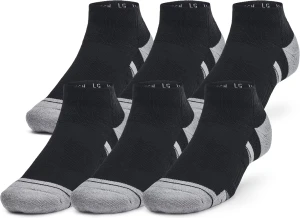 Шкарпетки Under Armour PERFORMANCE TECH 6-PACK LOW SOCKS чорно-сірі (6 пар) 1386244-001