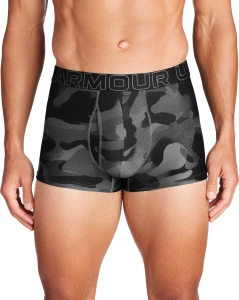 Труси (боксерки) Under Armour PERFORMANCE TECH PRINTED 3IN BOXERJOCK сірі, чорні, камуфляжні (3 пари) 1383883-001