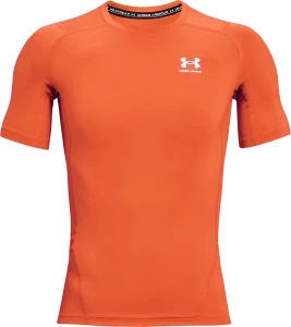 Футболка компрессионная Under Armour HEATGEAR SHORT SLEEVE оранжевая 1361518-847