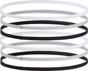 Пов'язки на голову Under Armour MINI ELASTIC 6-PACK HEADBANDS білі, сірі, чорні (6 штук) 1389932-001