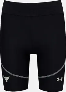Велосипедки женские Under Armour PROJECT ROCK HEATGEAR черно-серые 1366005-001