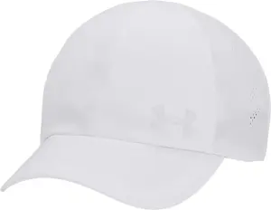 Кепка для бігу жіноча Under Armour ISO-CHILL LAUNCH ADJUSTABLE біла 1383478-100