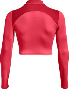Лонгслив женский Under Armour HEATGEAR® CROP MOCK NECK TOP коралловый 1365760-819