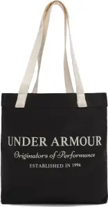 Сумка через плече жіноча Under Armour CANVAS TOTE 20L чорно-бежева 6001898-004