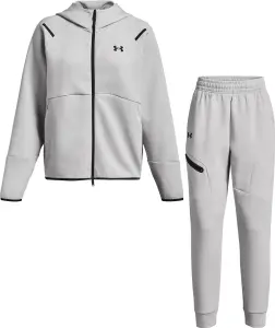 Спортивний костюм жіночий Under Armour UNSTOPPABLE FLEECE сірий 1379842-011&1379846-011