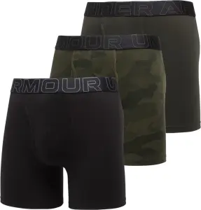 Труси (боксерки) Under Armour PERFORMANCE COTTON 6IN 3-PACK PRINTED BOXERJOCK камуфляжні, хакі, чорні (3 штуки) 1383890-392