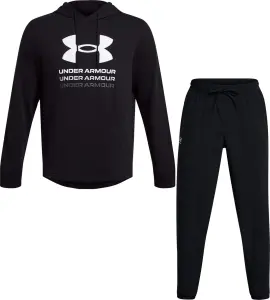 Спортивний костюм Under Armour VIBE RIVAL TERRY GRAPHIC чорний 1386047-001&1386557-001