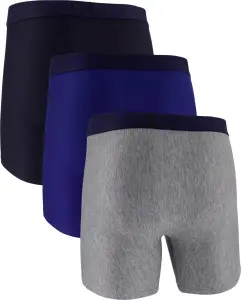 Труси (боксерки) Under Armour PERFORMANCE TECH 6IN 3-PACK BOXERJOCK сірі, темно-сині, чорні (3 штуки) 1383878-400