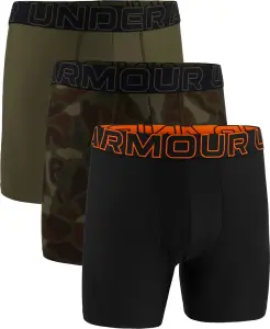 Труси (боксерки) Under Armour PERFORMANCE TECH 6IN 3-PACK BOXERJOCK хакі, чорні (3 штуки) 1383879-392