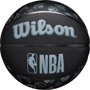 Баскетбольний м'яч Wilson NBA ALL TEAM чорно-блакитний Розмір 7 WTB1300XBNBA7