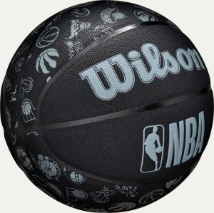 Баскетбольний м'яч Wilson NBA ALL TEAM чорно-блакитний Розмір 7 WTB1300XBNBA7