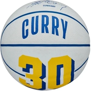 Баскетбольний м'яч Wilson NBA PLAYER ICON MINI STEPHEN CURRY біло-синій Розмір 3 WZ4007401XB3