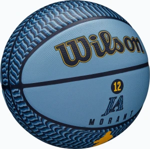 Баскетбольний м'яч Wilson NBA PLAYER ICON OUTDOOR JA MORANT блакитно-темно-синій Розмір 7 WZ4016901XB7