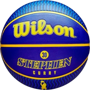 Баскетбольний м'яч Wilson NBA PLAYER ICON OUTDOOR STEPHEN CURRY синьо-жовтий Розмір 7 WZ4006101XB7