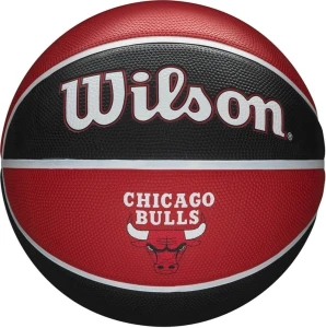 Баскетбольний м'яч Wilson NBA TEAM TRIBUTE CHICAGO BULLS червоно-чорний Розмір 7 WTB1300XBCHI