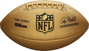М'яч для американського футболу Wilson DUKE METALLIC EDITION OS FB золотий Розмір 5 WTF1826XB