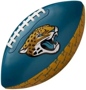 М'яч для американського футболу Wilson MINI NFL TEAM PEEWEE FB TEAM JACKSONVILLE JAGUARS бірюзово-коричневий Розмір 6 WTF1523XBJX