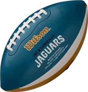 М'яч для американського футболу Wilson MINI NFL TEAM PEEWEE FB TEAM JACKSONVILLE JAGUARS бірюзово-коричневий Розмір 6 WTF1523XBJX