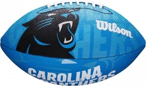 М'яч для американського футболу Wilson NFL JR JR THROWBACK FB 32 TEAM LOGO FB CAROLINA PANTHERS блакитний Розмір 4 WTF1534XBCA