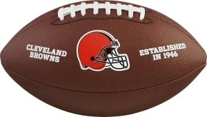 М'яч для американського футболу Wilson NFL LICENSED BALL CLEVELAND BROWNS темно-коричневий Розмір 9 WTF1748XBCL