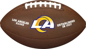 М'яч для американського футболу Wilson NFL LICENSED BALL LOS ANGELES RAMS темно-коричневий Розмір 9 WTF1748XBLA