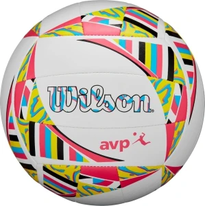 М'яч для пляжного волейболу Wilson AVP MOVEMENT VB біло-рожево-жовто-блакитний Розмір 5 WV4008001XBOF