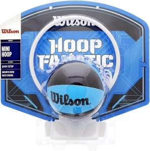 Набір баскетбольний дитячий Wilson HOOP FANATIC MINI синьо-чорний WTBA00436