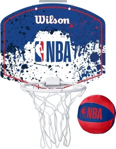 Набір баскетбольний дитячий Wilson NBA TEAM MINI HOOP NBA синьо-червоно-білий WTBA1302NBARD