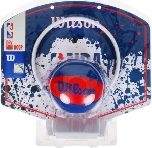 Набір баскетбольний дитячий Wilson NBA TEAM MINI HOOP NBA синьо-червоно-білий WTBA1302NBARD