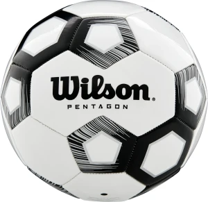 Футбольный мяч Wilson PENTAGON бело-черный Размер 5 WTE8527XB05