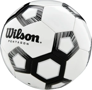 Футбольный мяч Wilson PENTAGON бело-черный Размер 5 WTE8527XB05