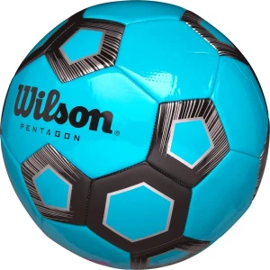 Футбольный мяч Wilson PENTAGON голубо-черный Размер 5 WTE8542XB05