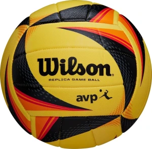 Мяч для пляжного волейбола Wilson AVP OPTX REPLICA желто-черно-красный Размер 5 WTH01020XB