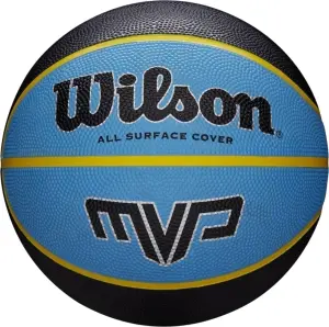 Баскетбольний м'яч Wilson MVP 275 блакитно-чорно-жовтий Розмір 5 WTB9017XB05