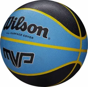 Баскетбольний м'яч Wilson MVP 275 блакитно-чорно-жовтий Розмір 5 WTB9017XB05