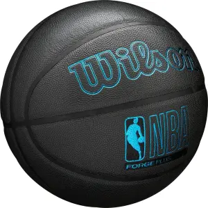 Баскетбольний м'яч Wilson NBA FORGE PLUS CHARCOAL чорно-блакитний Розмір 7 WZ2016803XB7