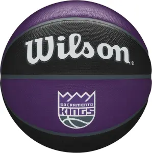 Баскетбольний м'яч Wilson NBA TEAM TRIBUTE SACRAMENTO KINGS фіолетово-чорний Розмір 7 WTB1300XBSAC