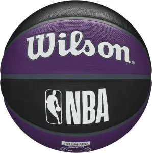 Баскетбольний м'яч Wilson NBA TEAM TRIBUTE SACRAMENTO KINGS фіолетово-чорний Розмір 7 WTB1300XBSAC