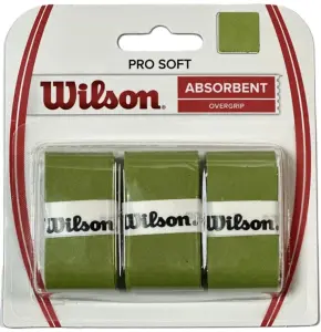 Обмотка для ракеток Wilson PRO SOFT OVERGRIP 3 PACK лаймова (3 штуки) WRZ4040