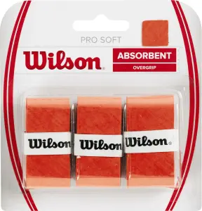 Обмотка для ракеток Wilson PRO SOFT OVERGRIP 3 PACK помаранчева (3 штуки) WRZ4040