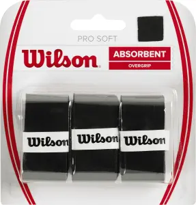 Обмотка для ракеток Wilson PRO SOFT OVERGRIP 3 PACK чорна (3 штуки) WRZ4040