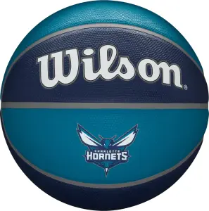 Баскетбольний м'яч Wilson NBA TEAM TRIBUTE CHARLOTTE HORNETS синьо-темно-синій Розмір 7 WTB1300XBCHA